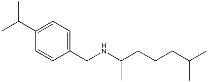 (6-methylheptan-2-yl)({[4-(propan-2-yl)phenyl]methyl})amine Struktur