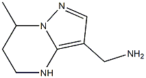 (7-methyl-4,5,6,7-tetrahydropyrazolo[1,5-a]pyrimidin-3-yl)methylamine Struktur