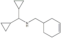 (cyclohex-3-en-1-ylmethyl)(dicyclopropylmethyl)amine Struktur