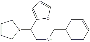 (cyclohex-3-en-1-ylmethyl)[2-(furan-2-yl)-2-(pyrrolidin-1-yl)ethyl]amine Struktur