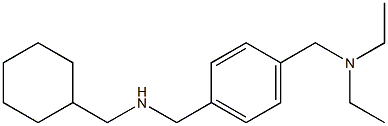 (cyclohexylmethyl)({4-[(diethylamino)methyl]phenyl}methyl)amine Struktur