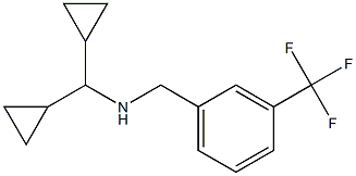 (dicyclopropylmethyl)({[3-(trifluoromethyl)phenyl]methyl})amine Struktur