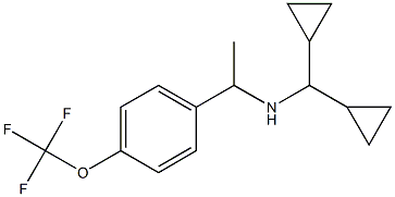 (dicyclopropylmethyl)({1-[4-(trifluoromethoxy)phenyl]ethyl})amine Struktur