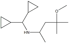 (dicyclopropylmethyl)(4-methoxy-4-methylpentan-2-yl)amine Struktur