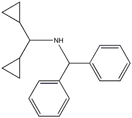 (dicyclopropylmethyl)(diphenylmethyl)amine Struktur