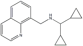 (dicyclopropylmethyl)(quinolin-8-ylmethyl)amine Struktur