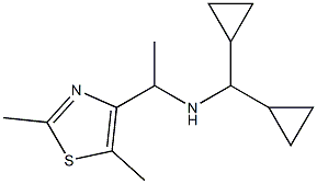 (dicyclopropylmethyl)[1-(2,5-dimethyl-1,3-thiazol-4-yl)ethyl]amine Struktur