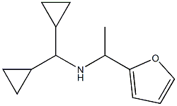 (dicyclopropylmethyl)[1-(furan-2-yl)ethyl]amine Struktur