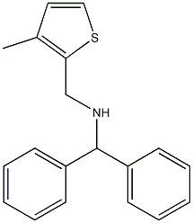 (diphenylmethyl)[(3-methylthiophen-2-yl)methyl]amine Struktur