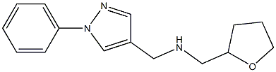 (oxolan-2-ylmethyl)[(1-phenyl-1H-pyrazol-4-yl)methyl]amine Struktur