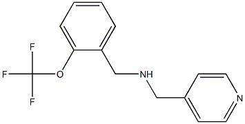 (pyridin-4-ylmethyl)({[2-(trifluoromethoxy)phenyl]methyl})amine Struktur