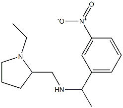 [(1-ethylpyrrolidin-2-yl)methyl][1-(3-nitrophenyl)ethyl]amine Struktur