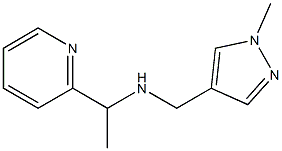 [(1-methyl-1H-pyrazol-4-yl)methyl][1-(pyridin-2-yl)ethyl]amine Struktur