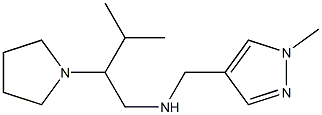 [(1-methyl-1H-pyrazol-4-yl)methyl][3-methyl-2-(pyrrolidin-1-yl)butyl]amine Struktur