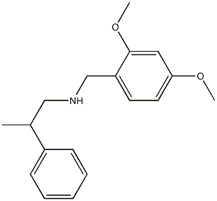 [(2,4-dimethoxyphenyl)methyl](2-phenylpropyl)amine Struktur