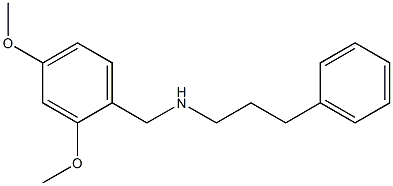 [(2,4-dimethoxyphenyl)methyl](3-phenylpropyl)amine Struktur