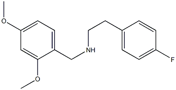 [(2,4-dimethoxyphenyl)methyl][2-(4-fluorophenyl)ethyl]amine Struktur