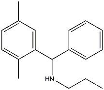 [(2,5-dimethylphenyl)(phenyl)methyl](propyl)amine Struktur