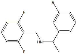 [(2,6-difluorophenyl)methyl][1-(3-fluorophenyl)ethyl]amine Struktur