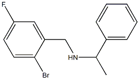 [(2-bromo-5-fluorophenyl)methyl](1-phenylethyl)amine Struktur