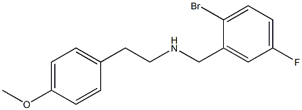 [(2-bromo-5-fluorophenyl)methyl][2-(4-methoxyphenyl)ethyl]amine Struktur