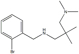 [(2-bromophenyl)methyl]({2-[(dimethylamino)methyl]-2-methylpropyl})amine Struktur