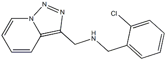 [(2-chlorophenyl)methyl]({[1,2,4]triazolo[3,4-a]pyridin-3-ylmethyl})amine Struktur