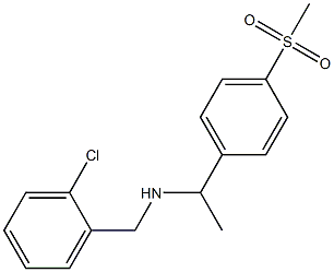 [(2-chlorophenyl)methyl][1-(4-methanesulfonylphenyl)ethyl]amine Struktur