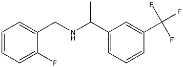 [(2-fluorophenyl)methyl]({1-[3-(trifluoromethyl)phenyl]ethyl})amine Struktur