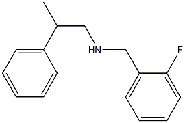 [(2-fluorophenyl)methyl](2-phenylpropyl)amine Struktur