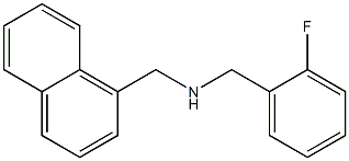 [(2-fluorophenyl)methyl](naphthalen-1-ylmethyl)amine Struktur