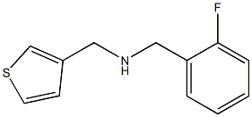 [(2-fluorophenyl)methyl](thiophen-3-ylmethyl)amine Struktur