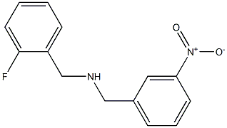 [(2-fluorophenyl)methyl][(3-nitrophenyl)methyl]amine Struktur