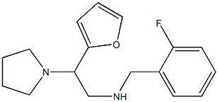 [(2-fluorophenyl)methyl][2-(furan-2-yl)-2-(pyrrolidin-1-yl)ethyl]amine Struktur