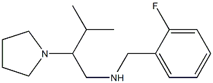 [(2-fluorophenyl)methyl][3-methyl-2-(pyrrolidin-1-yl)butyl]amine Struktur