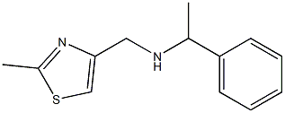 [(2-methyl-1,3-thiazol-4-yl)methyl](1-phenylethyl)amine Struktur