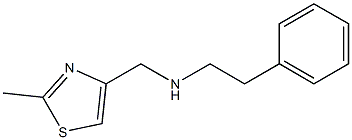 [(2-methyl-1,3-thiazol-4-yl)methyl](2-phenylethyl)amine Struktur