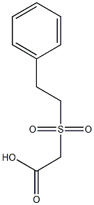 [(2-phenylethyl)sulfonyl]acetic acid Struktur