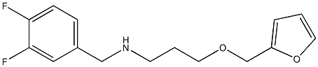 [(3,4-difluorophenyl)methyl][3-(furan-2-ylmethoxy)propyl]amine Struktur