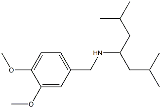 [(3,4-dimethoxyphenyl)methyl](2,6-dimethylheptan-4-yl)amine Struktur