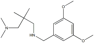 [(3,5-dimethoxyphenyl)methyl]({2-[(dimethylamino)methyl]-2-methylpropyl})amine Struktur