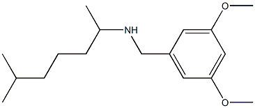 [(3,5-dimethoxyphenyl)methyl](6-methylheptan-2-yl)amine Struktur