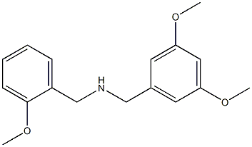 [(3,5-dimethoxyphenyl)methyl][(2-methoxyphenyl)methyl]amine Struktur