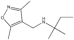 [(3,5-dimethyl-1,2-oxazol-4-yl)methyl](2-methylbutan-2-yl)amine Struktur