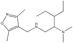 [(3,5-dimethyl-1,2-oxazol-4-yl)methyl][2-(dimethylamino)-3-ethylpentyl]amine Struktur