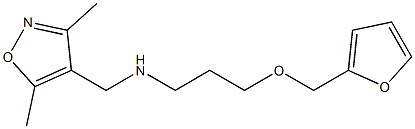 [(3,5-dimethyl-1,2-oxazol-4-yl)methyl][3-(furan-2-ylmethoxy)propyl]amine Struktur