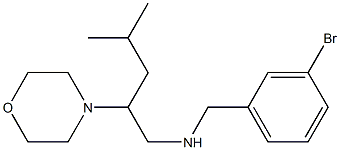 [(3-bromophenyl)methyl][4-methyl-2-(morpholin-4-yl)pentyl]amine Struktur