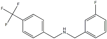 [(3-fluorophenyl)methyl]({[4-(trifluoromethyl)phenyl]methyl})amine Struktur