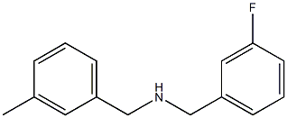 [(3-fluorophenyl)methyl][(3-methylphenyl)methyl]amine Struktur