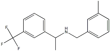 [(3-methylphenyl)methyl]({1-[3-(trifluoromethyl)phenyl]ethyl})amine Struktur